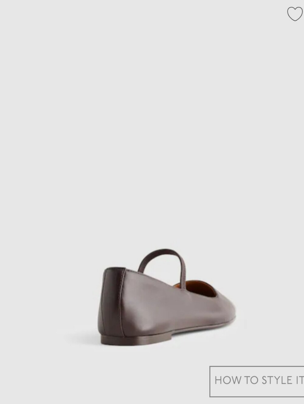 NWOT Madewell Women’s The Greta Ballet Flat $98 coffee bean Sz 8.5 - Picture 3 of 3